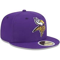 Casquette ajustée 59FIFTY Main des Vikings du Minnesota New Era pourpre pour jeune