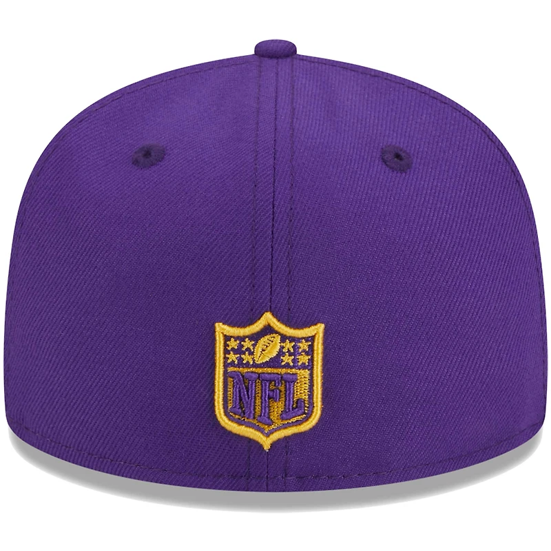 Casquette ajustée 59FIFTY Main des Vikings du Minnesota New Era pourpre pour jeune