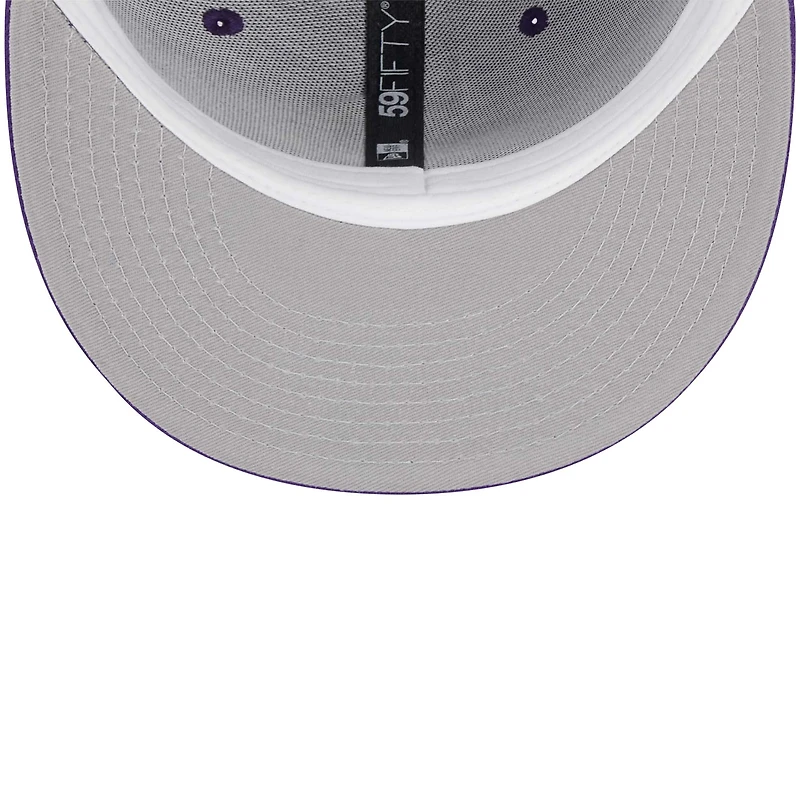Casquette ajustée 59FIFTY Main des Vikings du Minnesota New Era pourpre pour jeune