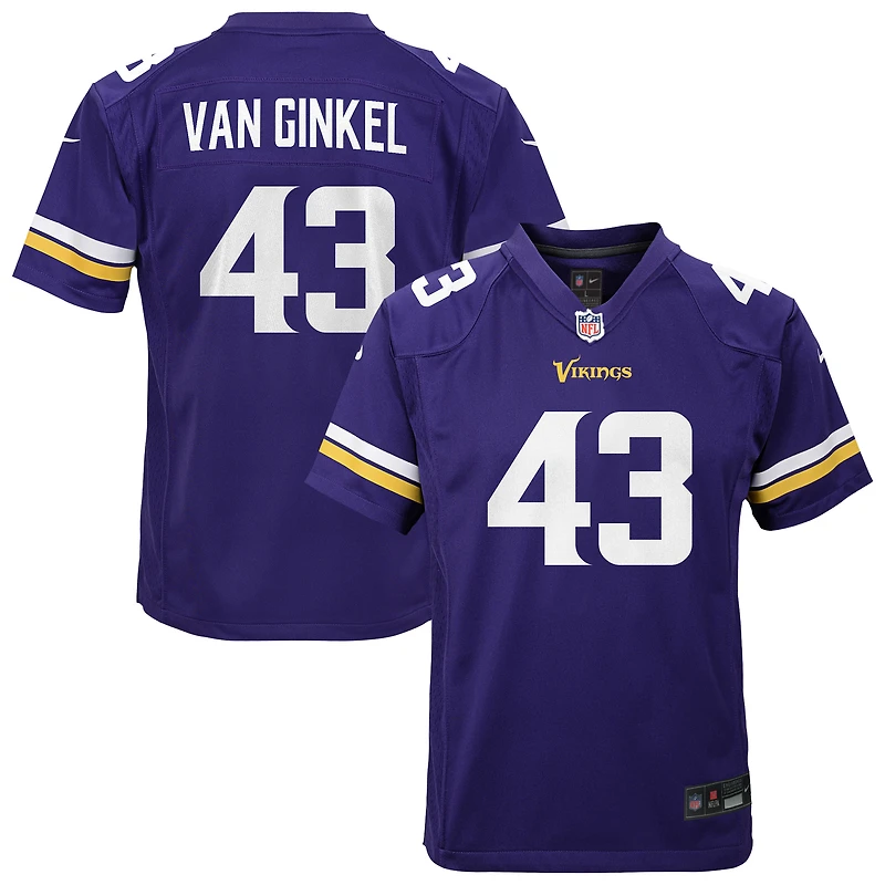 Nike Andrew Van Ginkel violet Minnesota Vikings pour enfants