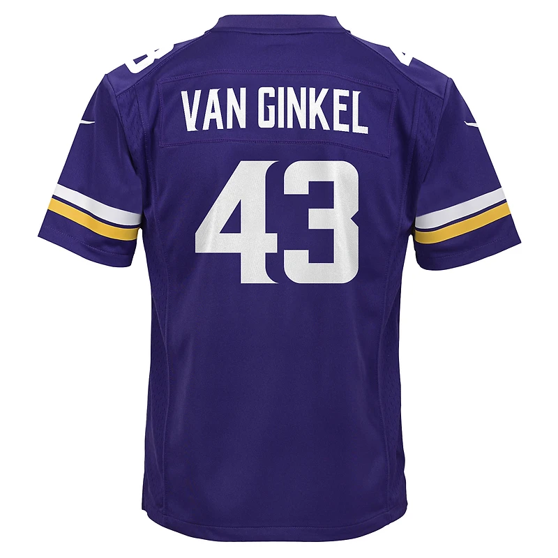 Nike Andrew Van Ginkel violet Minnesota Vikings pour enfants