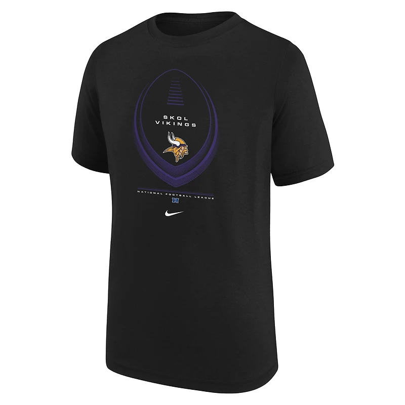 Youth Nike  Black Minnesota Vikings Icon Legend Dri-FIT T-Shirt
