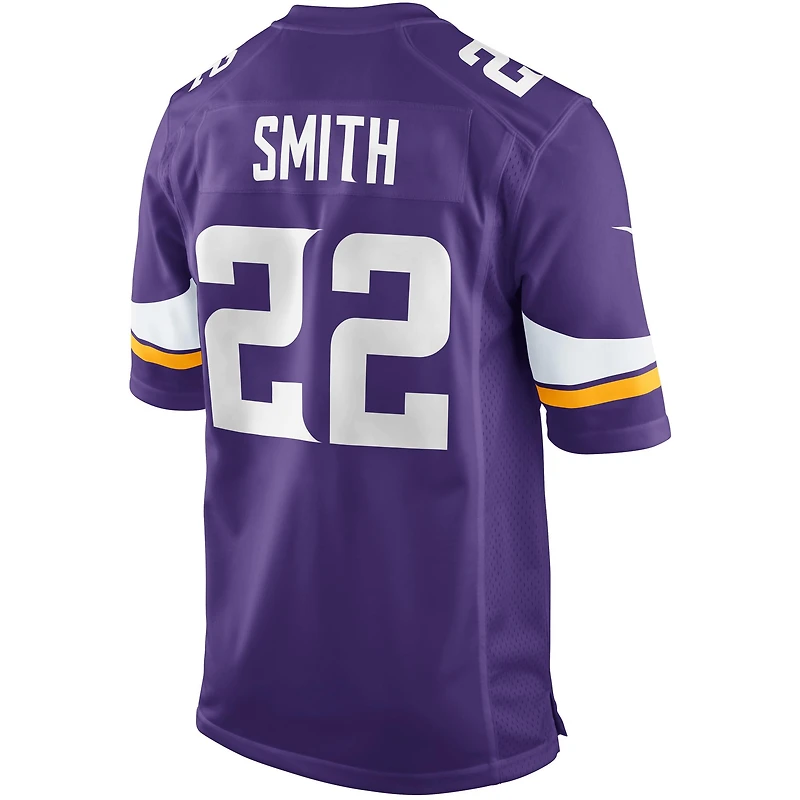 Maillot de match Nike Harrison Smith violet pour jeunes des Vikings du Minnesota