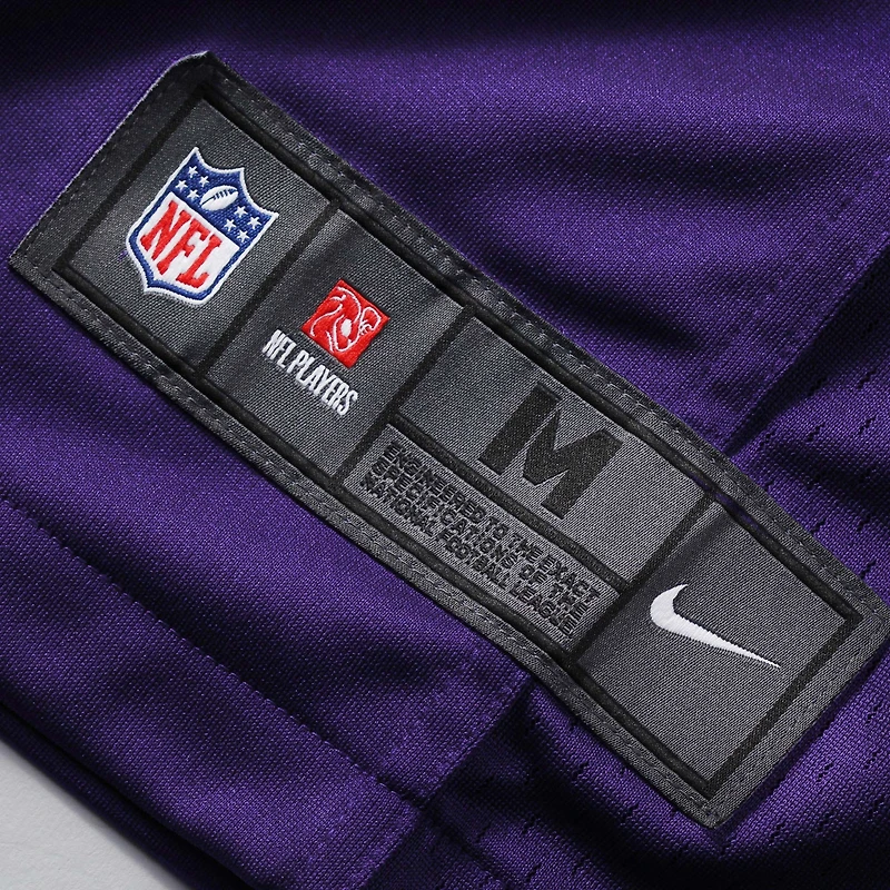 Maillot de match Nike Harrison Smith violet pour jeunes des Vikings du Minnesota