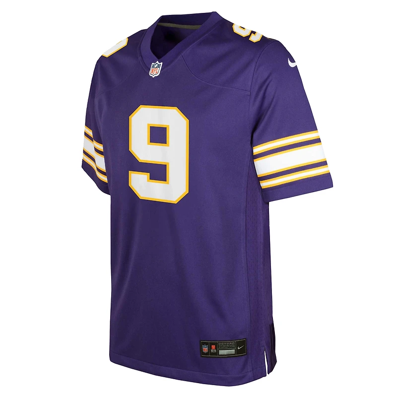 Youth Nike J.J. McCarthy Purple Minnesota Vikings Alternate Game Jersey
