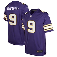Youth Nike J.J. McCarthy Purple Minnesota Vikings Alternate Game Jersey