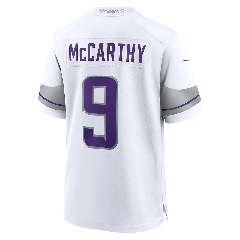 Youth Nike J.J. McCarthy White Minnesota Vikings Alternate Game Jersey