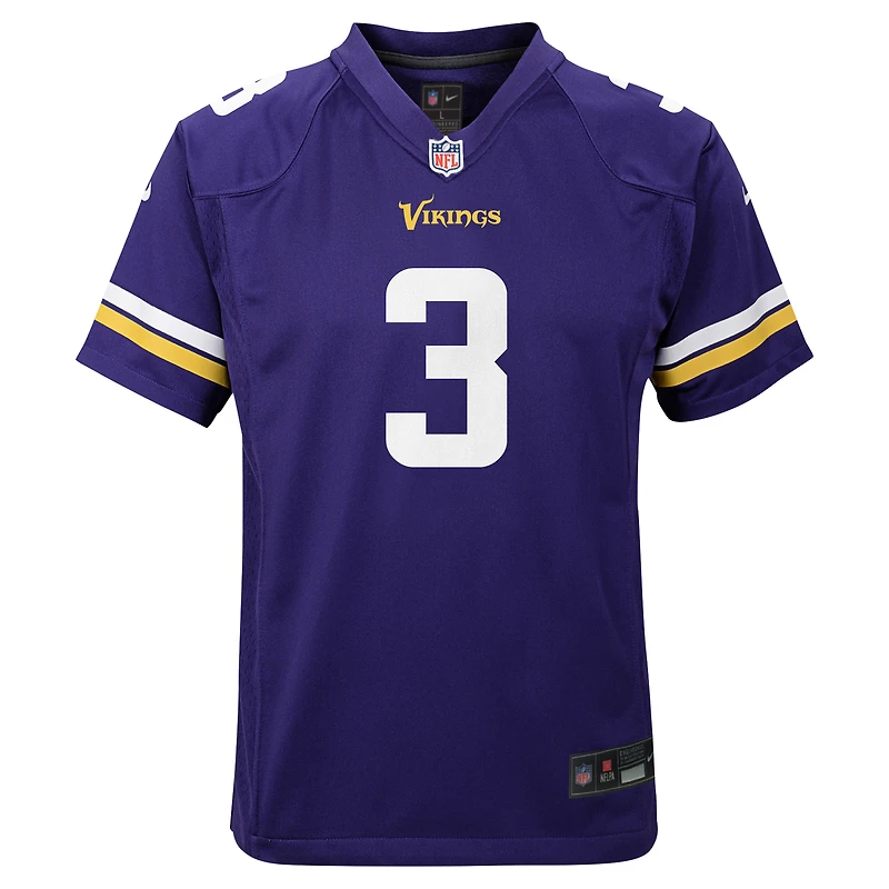 Youth Nike Jordan Addison Purple Minnesota Vikings Game Jersey