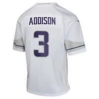 Maillot de match Nike Jordan Addison blanc pour jeune des Vikings du Minnesota