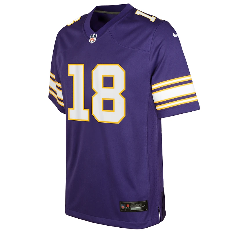 Jeunesse Nike Justin Jefferson Violet Minnesota Vikings Classic Player Game Jersey