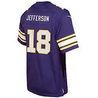 Jeunesse Nike Justin Jefferson Violet Minnesota Vikings Classic Player Game Jersey
