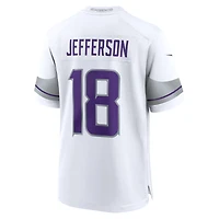 Maillot de match Nike Justin Jefferson blanc pour jeune des Vikings du Minnesota