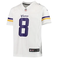 Maillot de match Nike Kirk Cousins ​​pour jeunes des Vikings du Minnesota, blanc