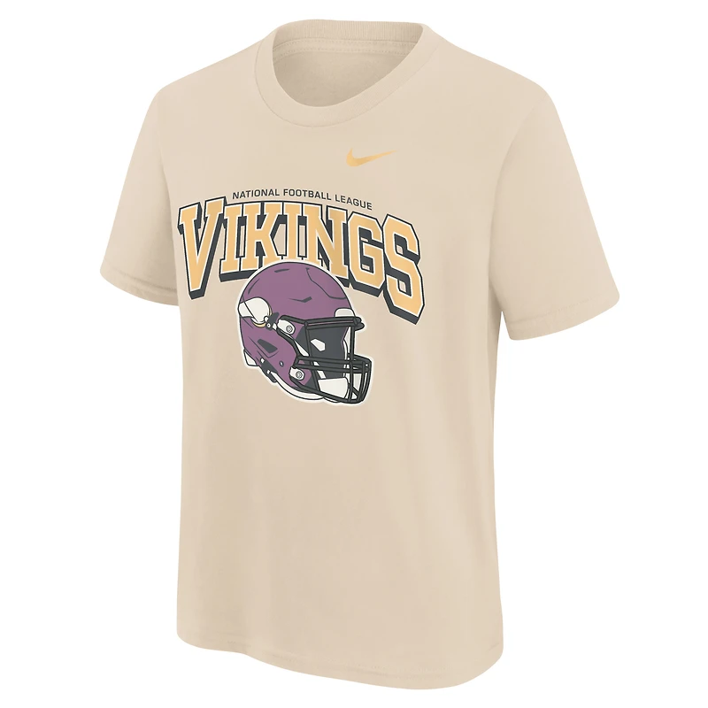 T-shirt Nike Easy Lane naturel pour jeunes Minnesota Vikings