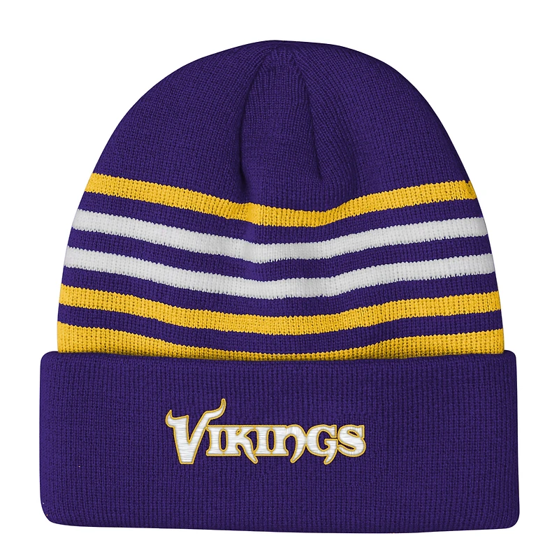 Bonnet à revers violet Essentials des Vikings du Minnesota pour jeunes Outerstuff