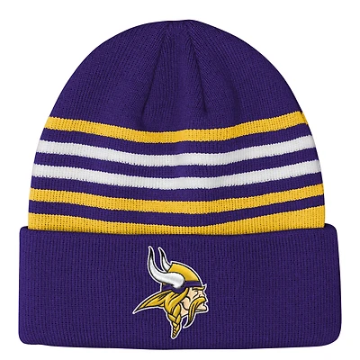 Bonnet à revers violet Essentials des Vikings du Minnesota pour jeunes Outerstuff