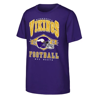 Youth Outerstuff  Purple Minnesota Vikings Kick Off T-Shirt