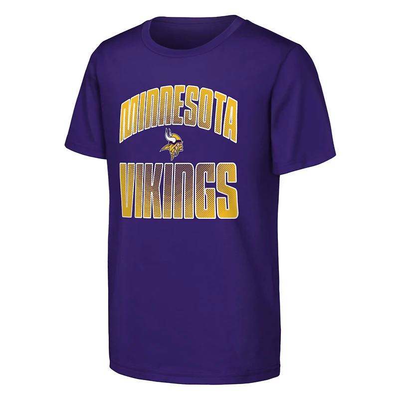 Youth Outerstuff  Purple Minnesota Vikings Never Quit 2-Pack T-Shirt Set