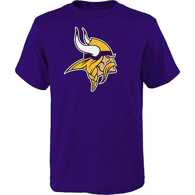 T-shirt violet avec logo principal des Vikings du Minnesota pour jeunes Outerstuff