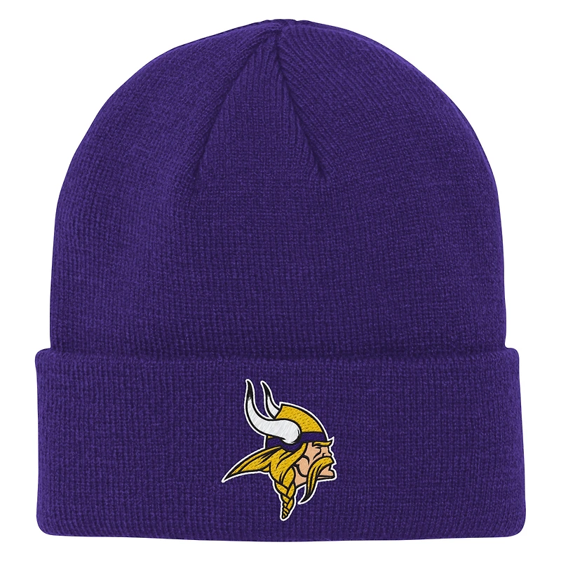 Bonnet en tricot à revers dégradé violet pour jeunes Outerstuff des Vikings du Minnesota