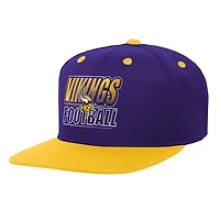Youth Outerstuff Purple Minnesota Vikings Team Gradient Deadstock Snapback Hat