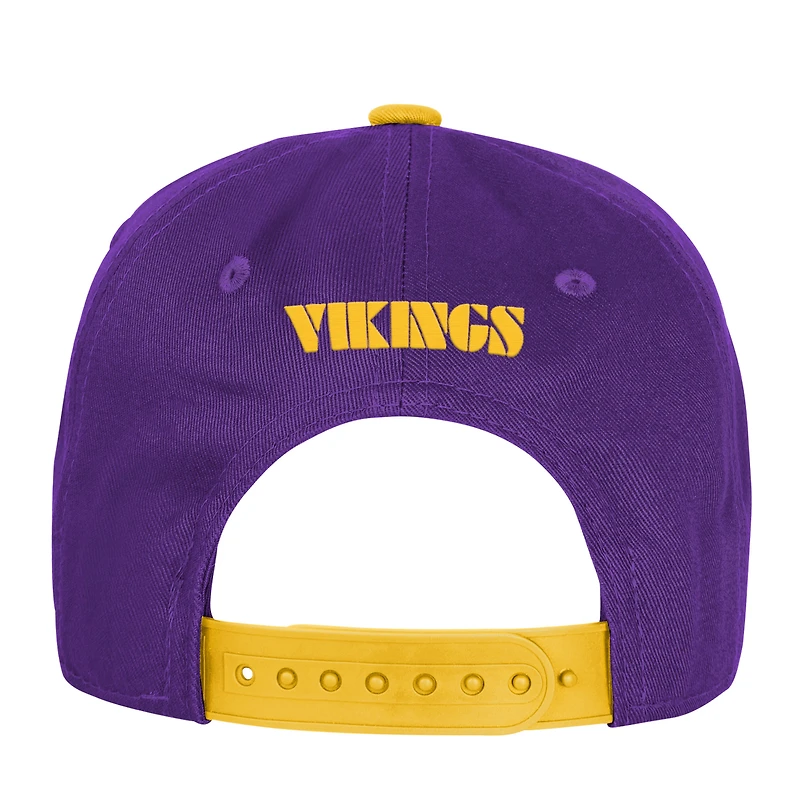 Casquette ajustable True Retro violette des Vikings du Minnesota pour jeunes Outerstuff