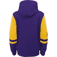 Chandail à capuchon glissière pleine longueur violet Minnesota Vikings pour jeune