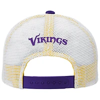 Casquette réglable violet Minnesota Vikings Core Lockup Trucker pour jeunes