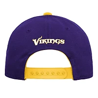 Casquette réglable pré-courbée violette pour jeunes de l'équipe des Vikings du Minnesota