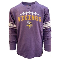 Youth Wes & Willy Heather Purple Minnesota Vikings Football Long Sleeve T-Shirt