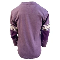 Youth Wes & Willy Heather Purple Minnesota Vikings Football Long Sleeve T-Shirt