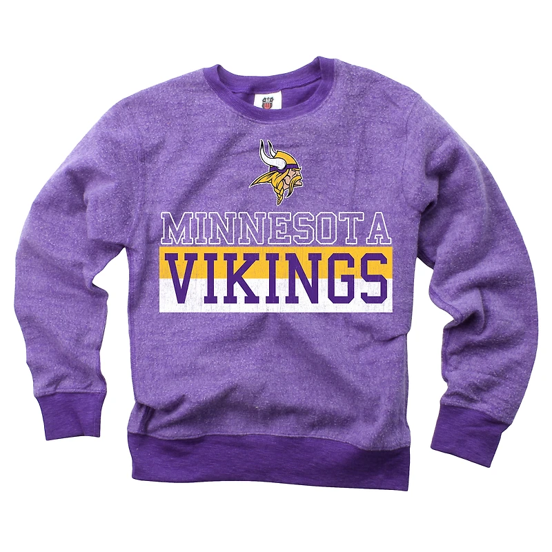 Sweat-shirt en polaire réversible pour jeunes Wes & Willy Purple Minnesota Vikings