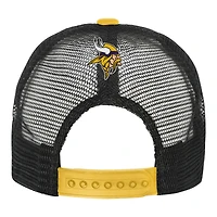 Youth White/Gold Minnesota Vikings Modern Fan Trucker Adjustable Hat