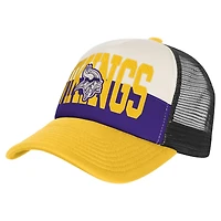 Youth White/Gold Minnesota Vikings Modern Fan Trucker Adjustable Hat
