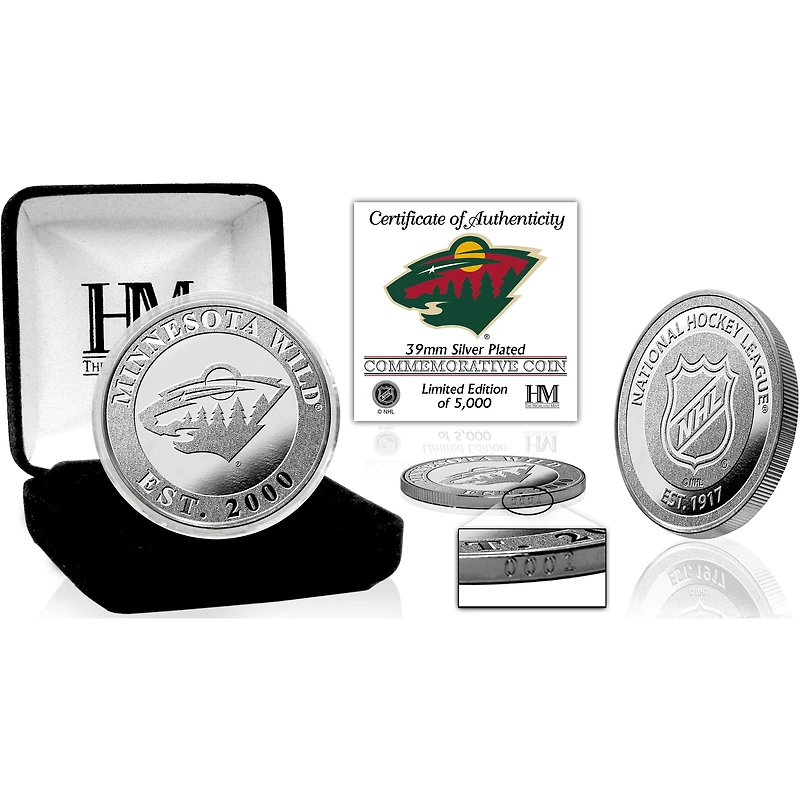 Highland Mint Minnesota Wild Silver Mint - Pièce