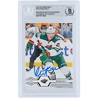 Carte autographiée 2019-20 Upper Deck Series 2 #379 Beckett Fanatics Witnessed Authenticated Card de Kevin Fiala du Minnesota Wild