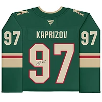 Kirill Kaprizov Minnesota Wild Maillot Premium dédicacé des fanatiques verts