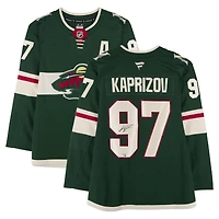 Kirill Kaprizov Minnesota Wild Autographed Green Fanatics Premium Jersey