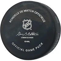 Marc-Andre Fleury Minnesota Wild Autographed 25th Anniversary Official Game Puck