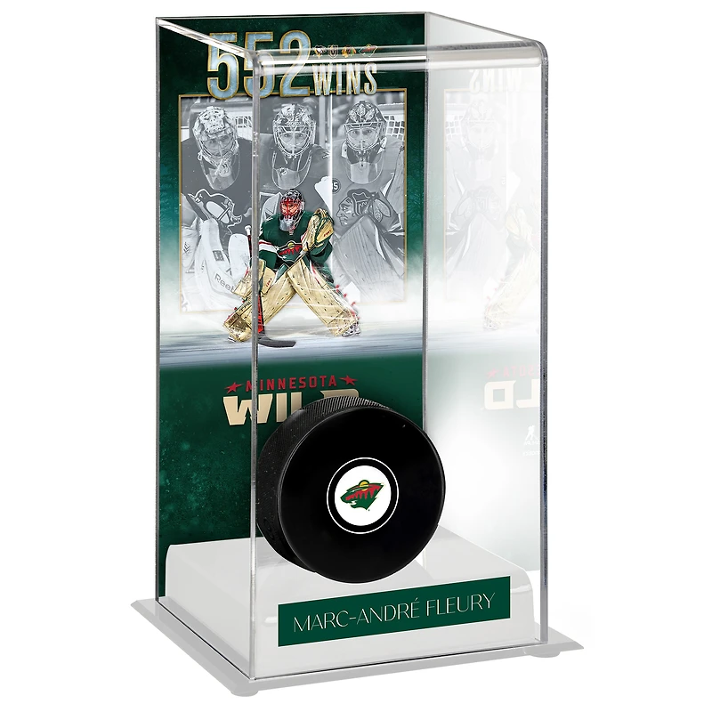 Vitrine de luxe haute pour hockey sur glace du Minnesota Wild de Marc-André Fleury