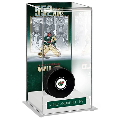 Vitrine de luxe haute pour hockey sur glace du Minnesota Wild de Marc-André Fleury