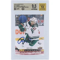 Carte recrue autographiée 9,5/10 de Marco Rossi Minnesota Wild 2022-23 Upper Deck Series 1 Young Guns Canvas #C114 Beckett Fanatics Witnessed Authenticated