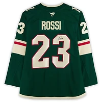 Maillot premium vert dédicacé par Marco Rossi du Minnesota Wild