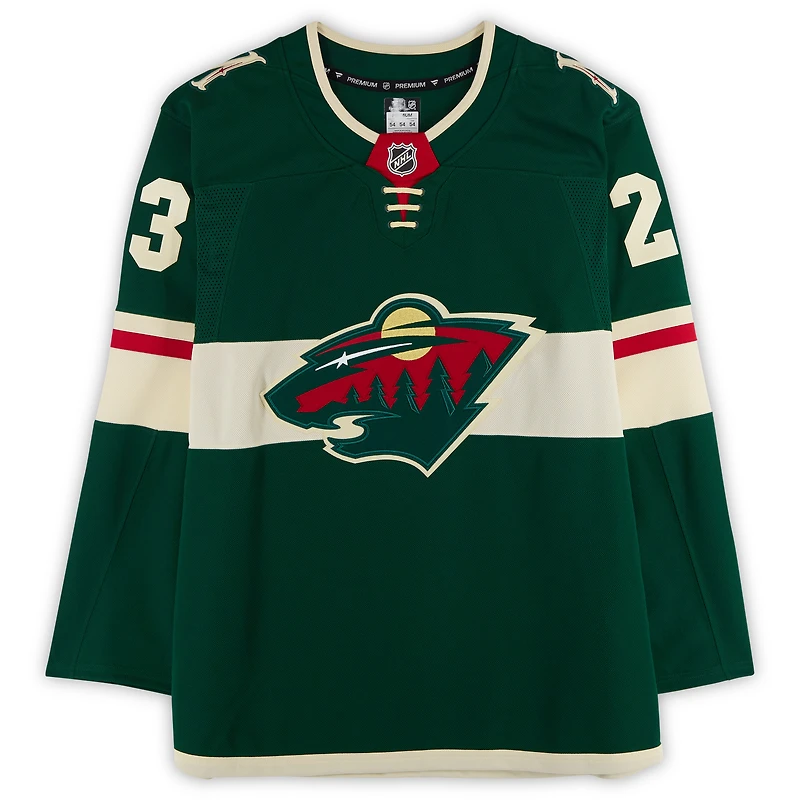 Marco Rossi Minnesota Wild Autographed Green Fanatics Premium Jersey