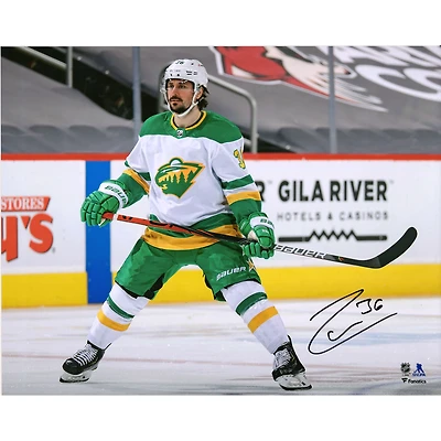 Mats Zuccarello Minnesota Wild Autographed 16" x 20" Reverse Retro Jersey Skating Photograph