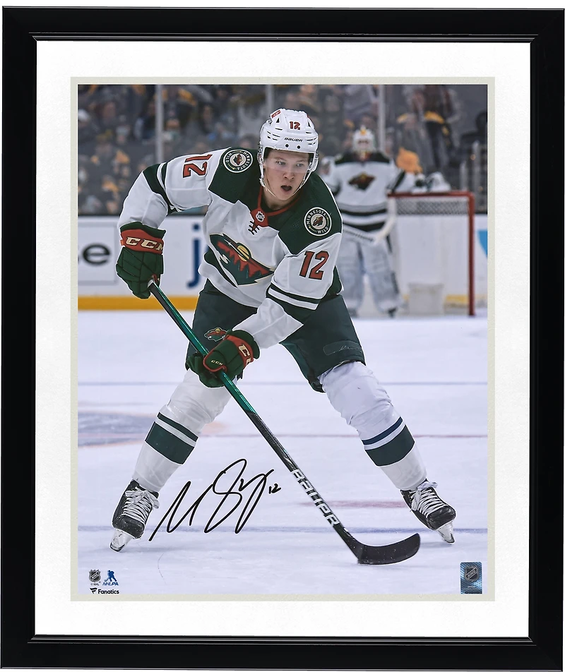 Matthew Boldy Minnesota Wild Autographed 16" x 20" NHL Debut Photograph