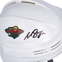 Matthew Boldy Minnesota Wild Autographed White Mini Helmet
