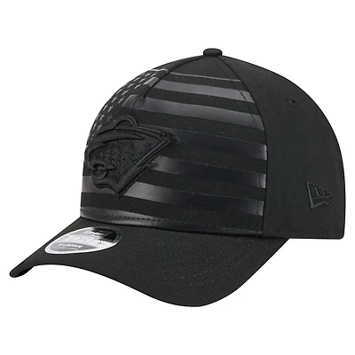 Casquette ajustable en forme de A 9FORTY Game Day Stealth Flag du Minnesota Wild de New Era pour homme, noire