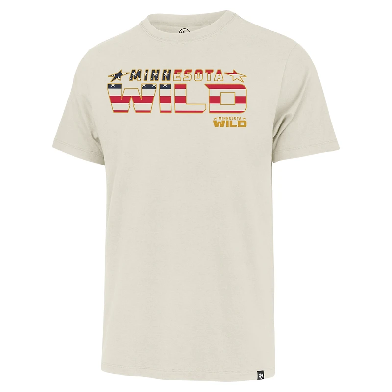 Men's '47 Cream Minnesota Wild Americana Franklin T-Shirt