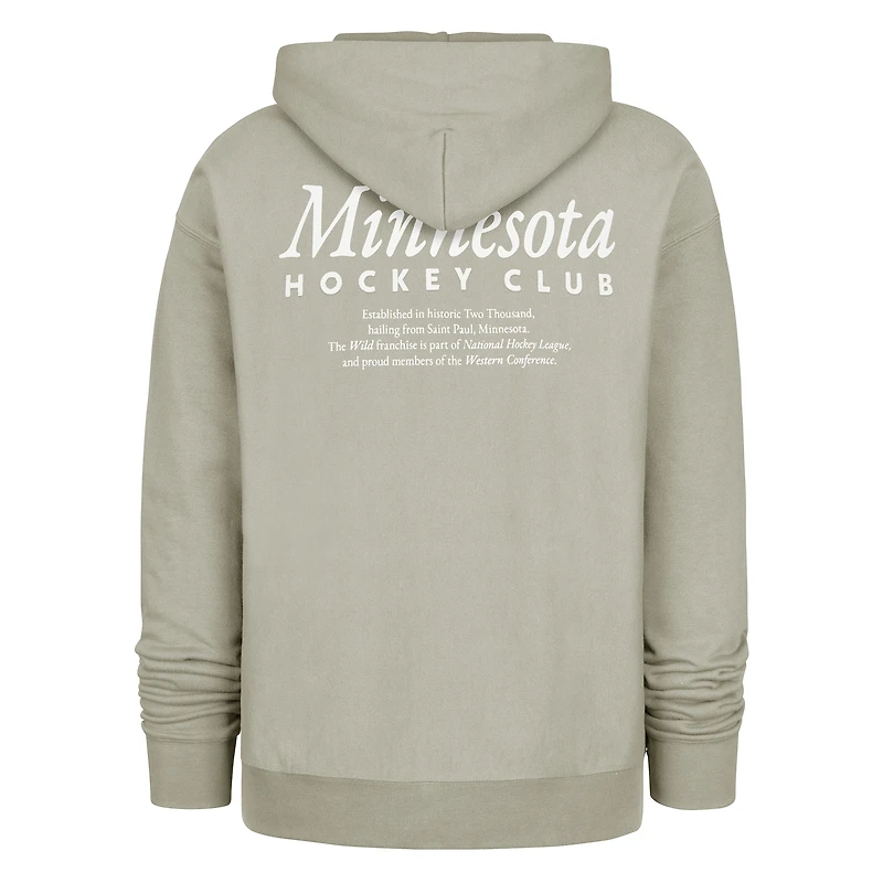 Sweat à capuche gris Minnesota Wild Foundation '47 pour homme